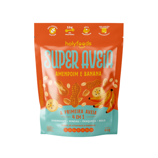 Super Aveia Amendoim e Banana