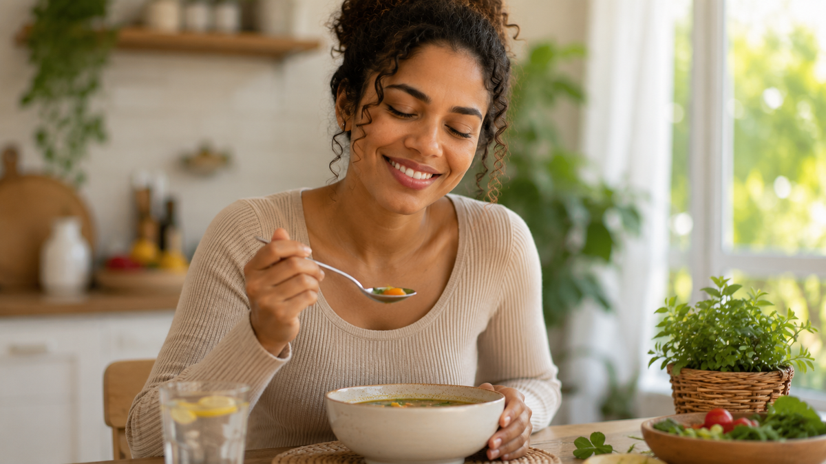 O que você pode comer pra desinchar: alimentos e sopas que ajudam