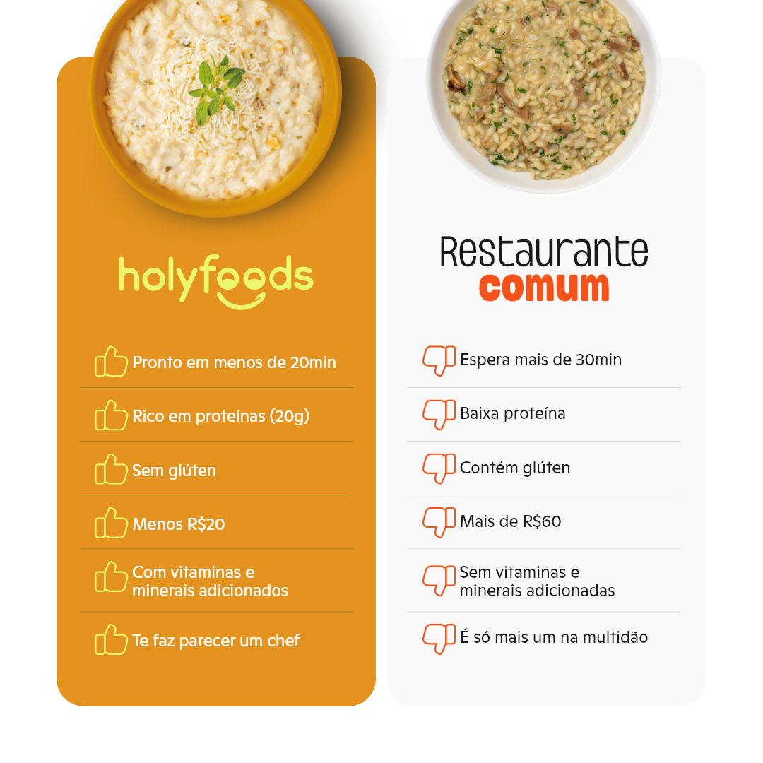 Risoto de Queijo HolyFoods