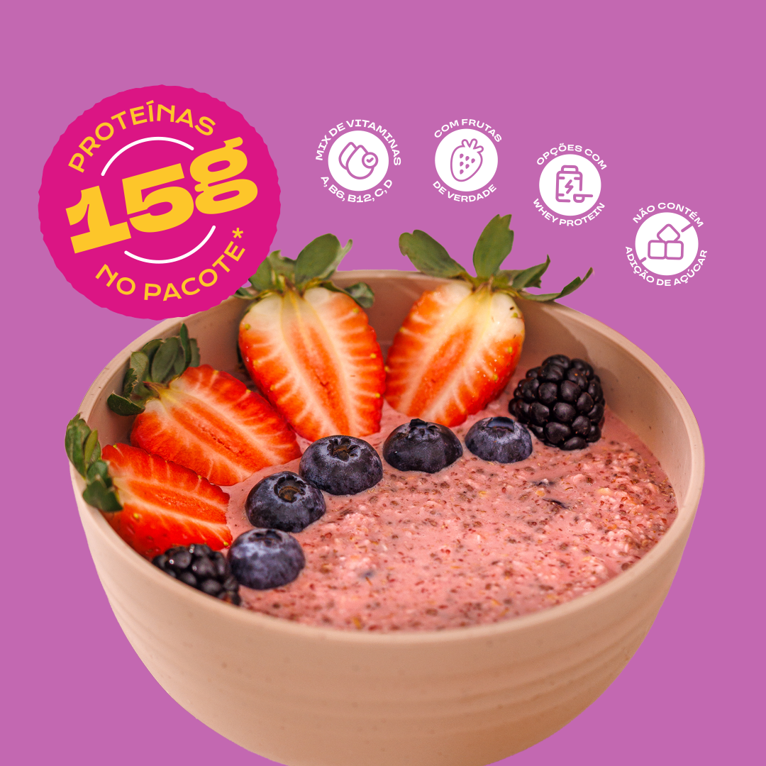 Super Aveia Morango e Cranberry HolyFoods