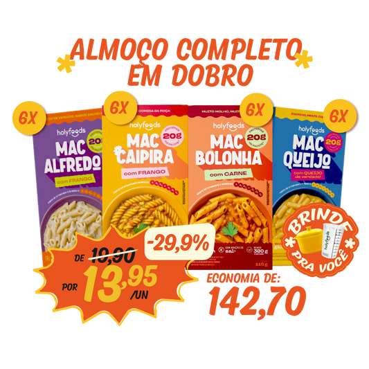 Kit Almoço Completo em Dobro (24UN)