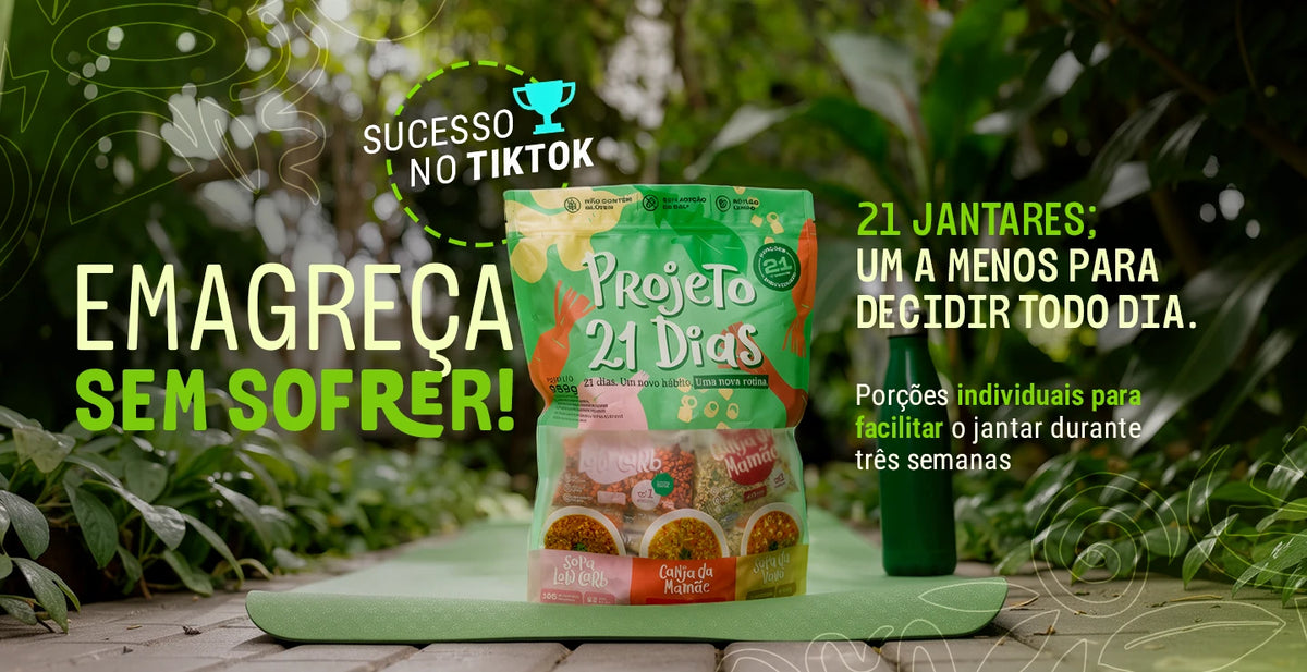 Projeto 21 Dias: 21 jantares individuais para facilitar sua rotina.