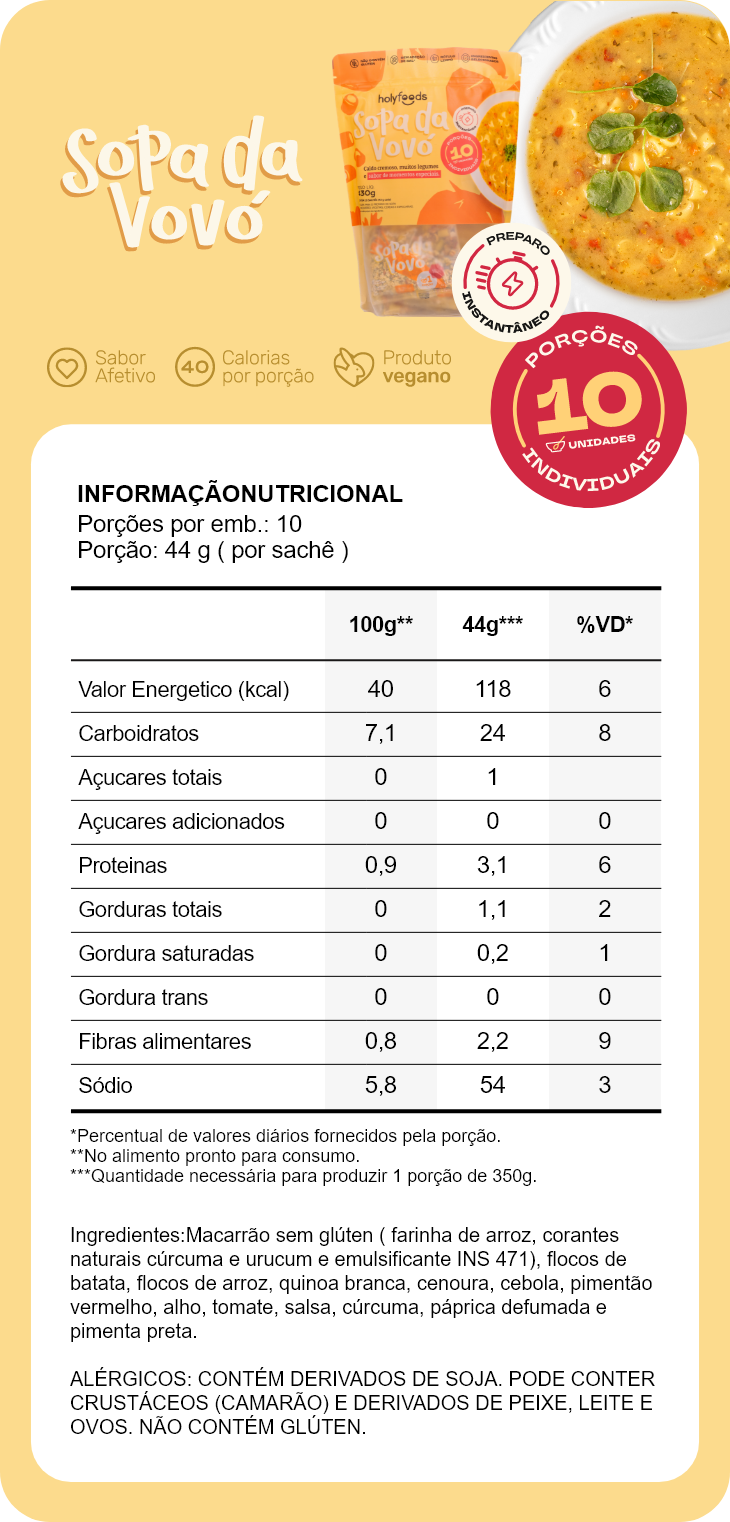 Pack Sopa da Vovó