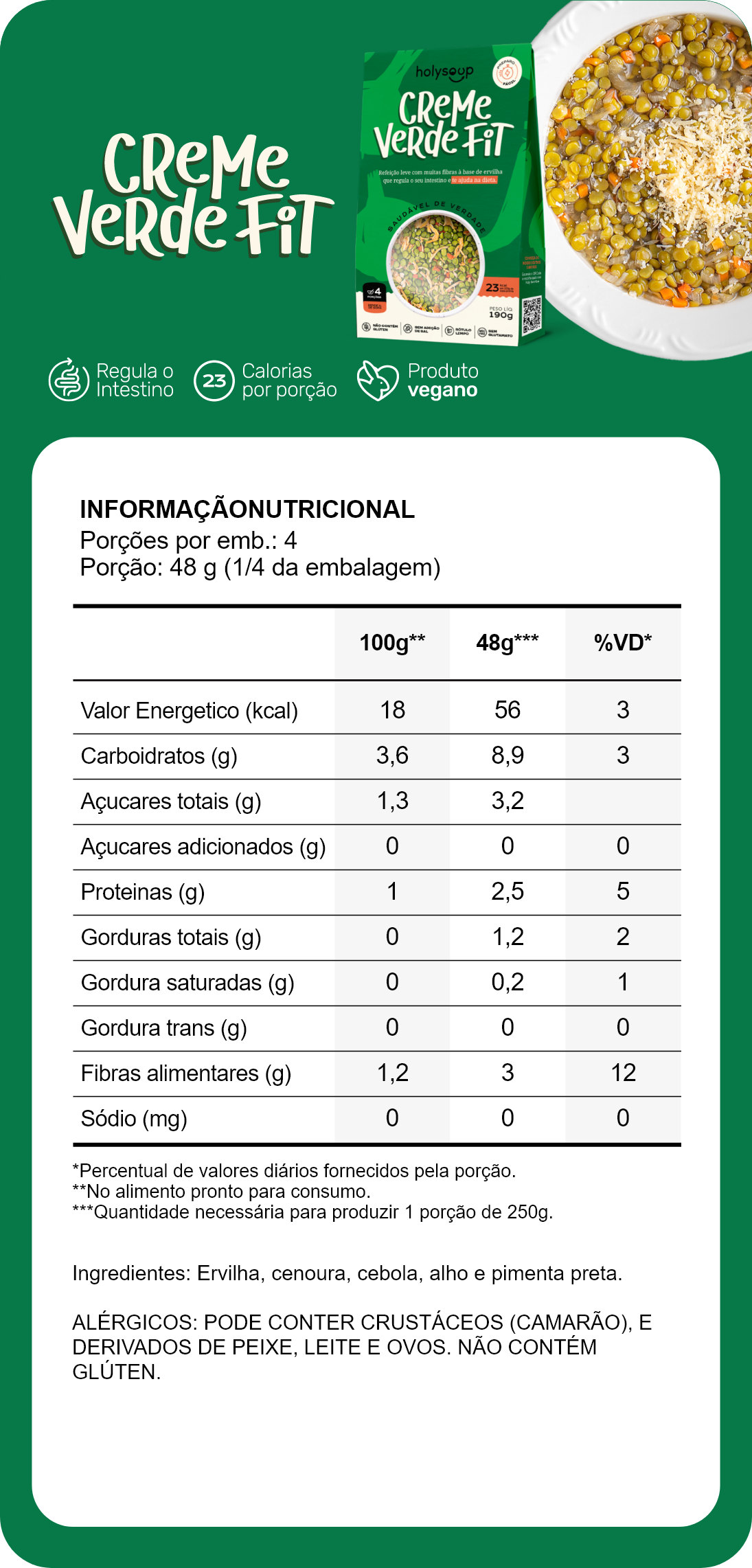 Tabela Nutricional