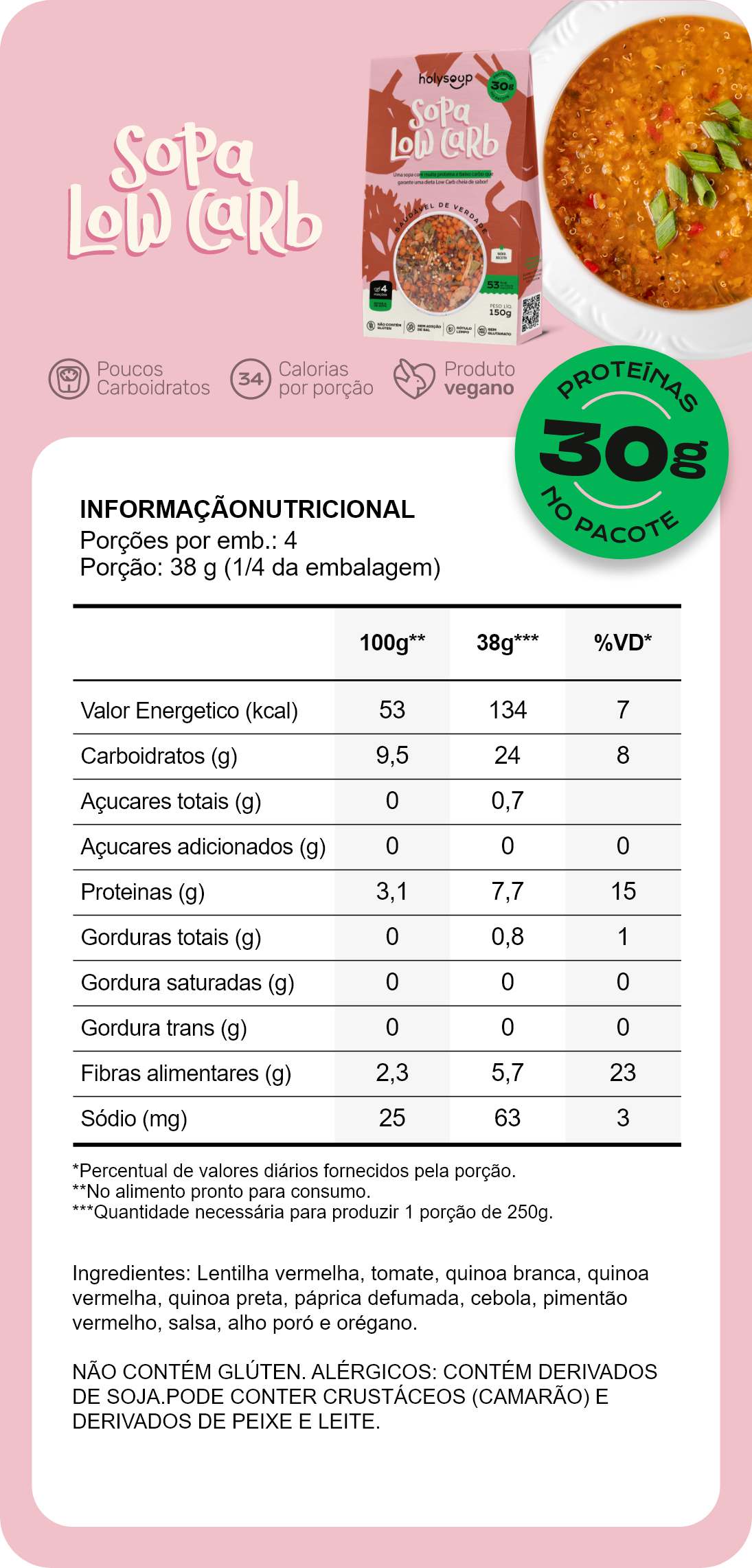 Tabela Nutricional