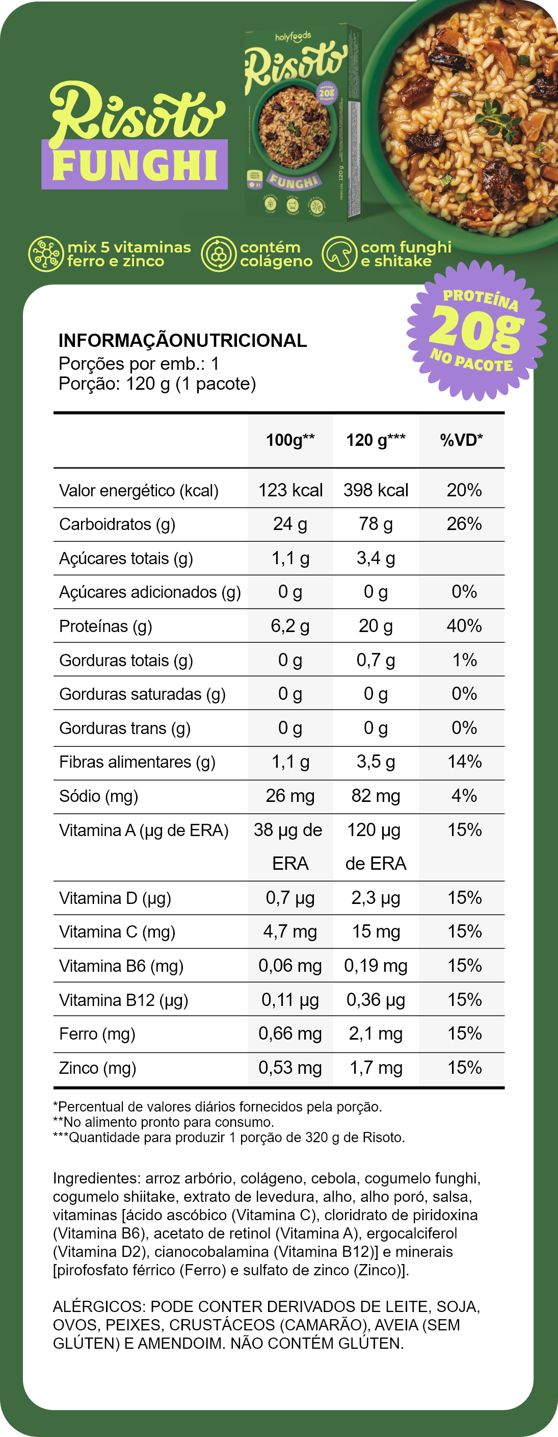 Tabela Nutricional